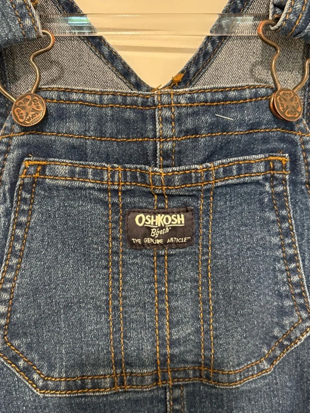 OshKosh B'gosh Navy Blue Denim Kids Overalls